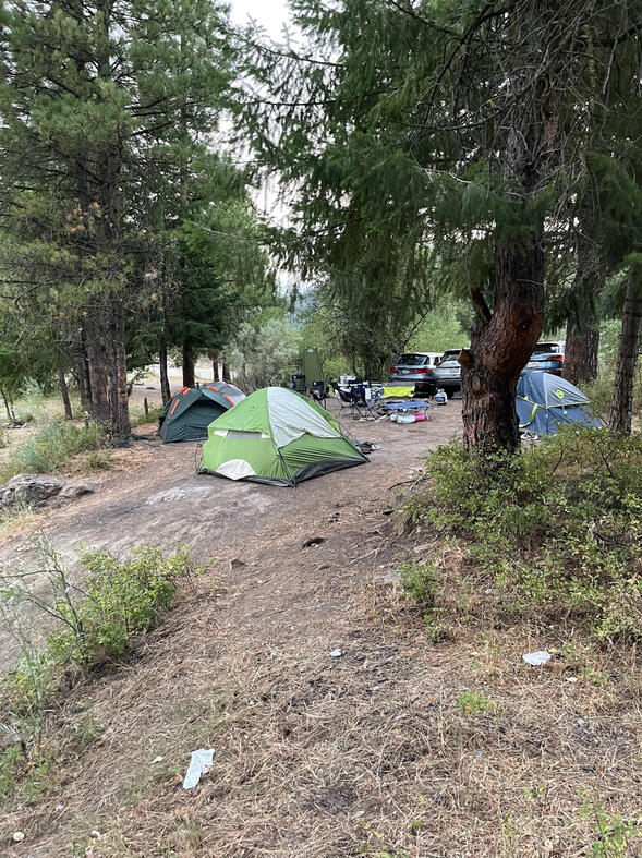 Cars and campground